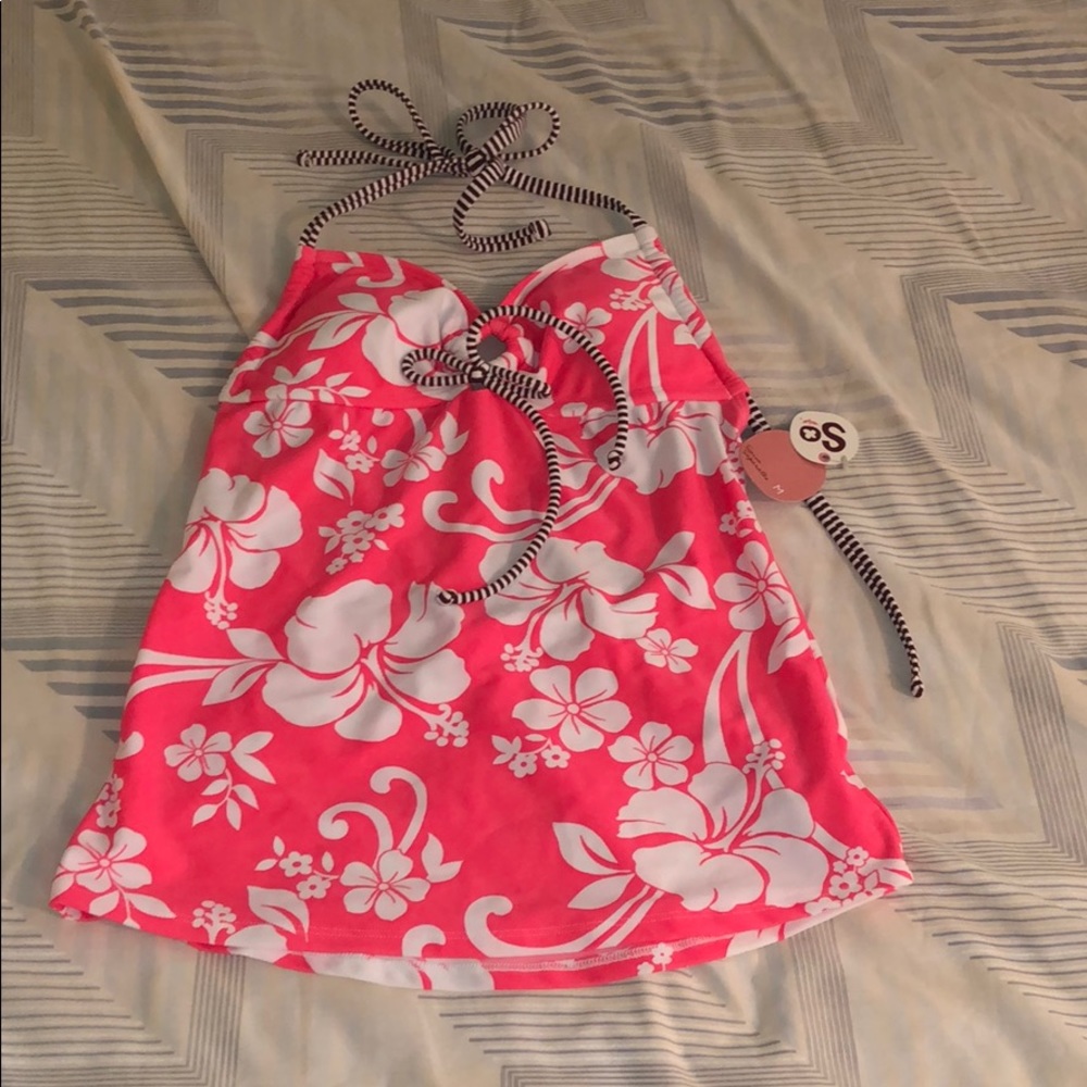 Coral swimwear top